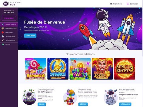 Découvrez les Grands Jackpots de Jackpot Bob au Casino en Ligne Français - aperçu